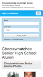 Mobile Screenshot of choctawhatcheehighschool.org